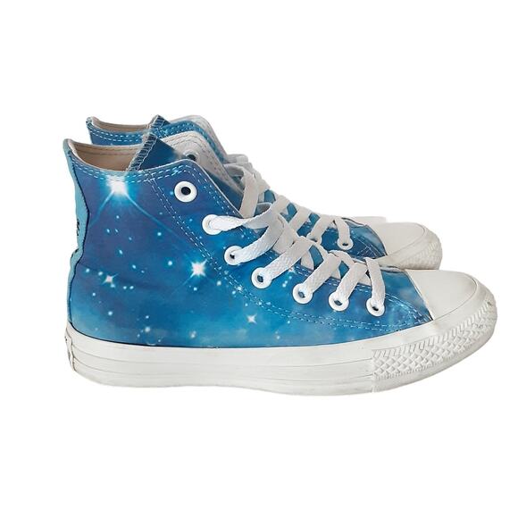 Converse Chuck Taylor All Star High Top Galaxy Print “MiYear” Star Sneakers 4.5W - Picture 2 of 10